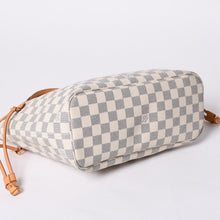 画像をギャラリービューアに読み込む, LOUIS VUITTON ルイヴィトン トートバッグ ネヴァーフルPM N51110 ダミエ アズール キャンバス ホワイト 美品 中古 4a000781