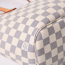 画像をギャラリービューアに読み込む, LOUIS VUITTON ルイヴィトン トートバッグ ネヴァーフルPM N51110 ダミエ アズール キャンバス ホワイト 美品 中古 4a000781