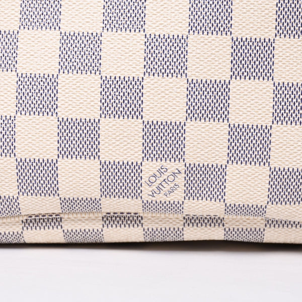 LOUIS VUITTON Tote Bag Neverfull PM N51110 Damier Azur Canvas White Good Condition Used 4a000781