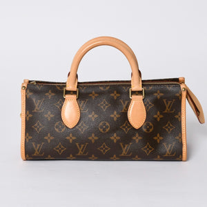 極美品 LOUIS VUITTON ルイヴィトン モノグラム ポパンクール ハンドバッグ M40009 ロゴ モノグラムキャンバス ブラウン 中古 4a000258