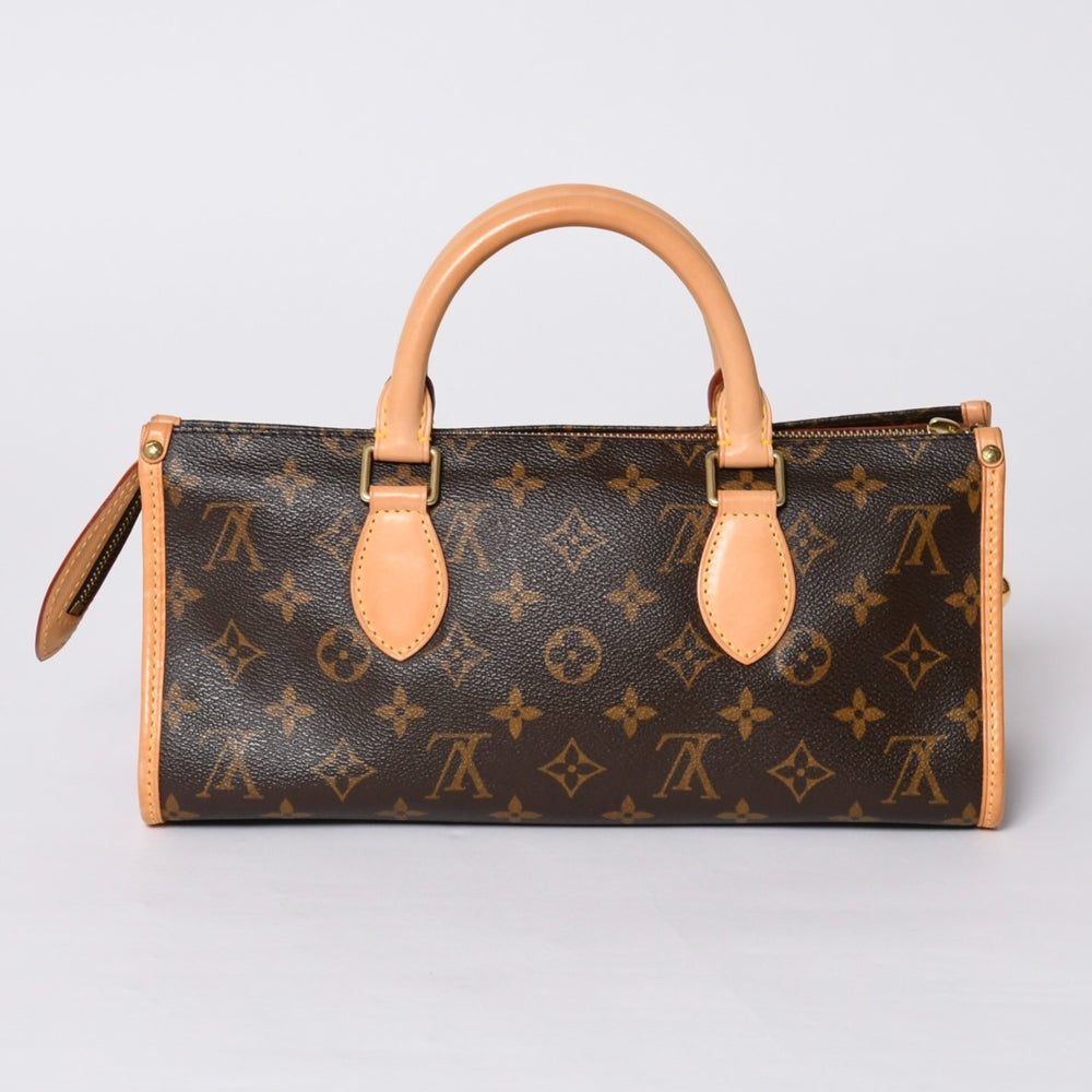 Very Good Condition LOUIS VUITTON Monogram Popincourt Handbag M40009 Logo Monogram Canvas Brown Used 4a000258