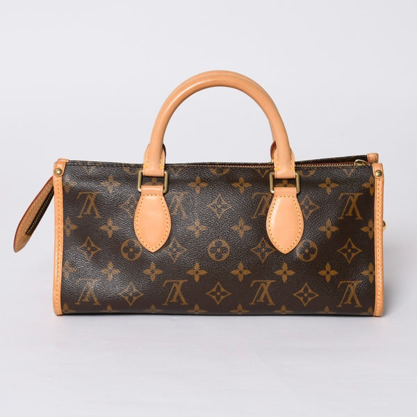 極美品 LOUIS VUITTON ルイヴィトン モノグラム ポパンクール ハンドバッグ M40009 ロゴ モノグラムキャンバス ブラウン 中古 4a000258