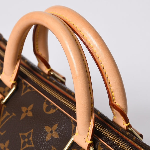 極美品 LOUIS VUITTON ルイヴィトン モノグラム ポパンクール ハンドバッグ M40009 ロゴ モノグラムキャンバス ブラウン 中古 4a000258