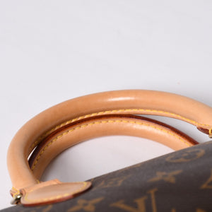 極美品 LOUIS VUITTON ルイヴィトン モノグラム ポパンクール ハンドバッグ M40009 ロゴ モノグラムキャンバス ブラウン 中古 4a000258