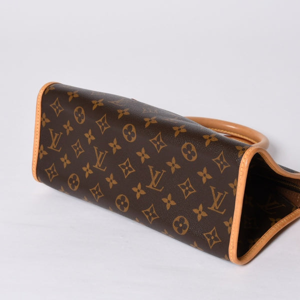 極美品 LOUIS VUITTON ルイヴィトン モノグラム ポパンクール ハンドバッグ M40009 ロゴ モノグラムキャンバス ブラウン 中古 4a000258