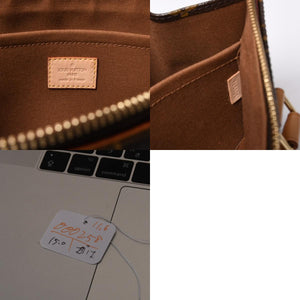 極美品 LOUIS VUITTON ルイヴィトン モノグラム ポパンクール ハンドバッグ M40009 ロゴ モノグラムキャンバス ブラウン 中古 4a000258