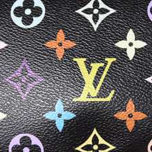 Load image into Gallery viewer, 極美品 LOUIS VUITTON ルイヴィトン ポシェットアクセソワール アクセサリーポーチ M92648 モノグラム マルチカラー ブラック 中古 4a000826