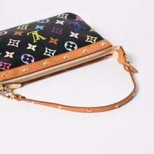 Load image into Gallery viewer, 極美品 LOUIS VUITTON ルイヴィトン ポシェットアクセソワール アクセサリーポーチ M92648 モノグラム マルチカラー ブラック 中古 4a000826