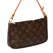 画像をギャラリービューアに読み込む, 極美品 LOUIS VUITTON ルイヴィトン ポシェット アクセソワール アクセサリーポーチ M51980 モノグラム ブラウン レザー PVC 中古 4b011279