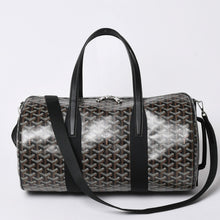 Load image into Gallery viewer, 新品未使用 GOYARD ゴヤール バレル40 スポーツバッグ ボストンバッグ BARREL040TY01CL01P PVC レザー ブラック 中古 4a002432