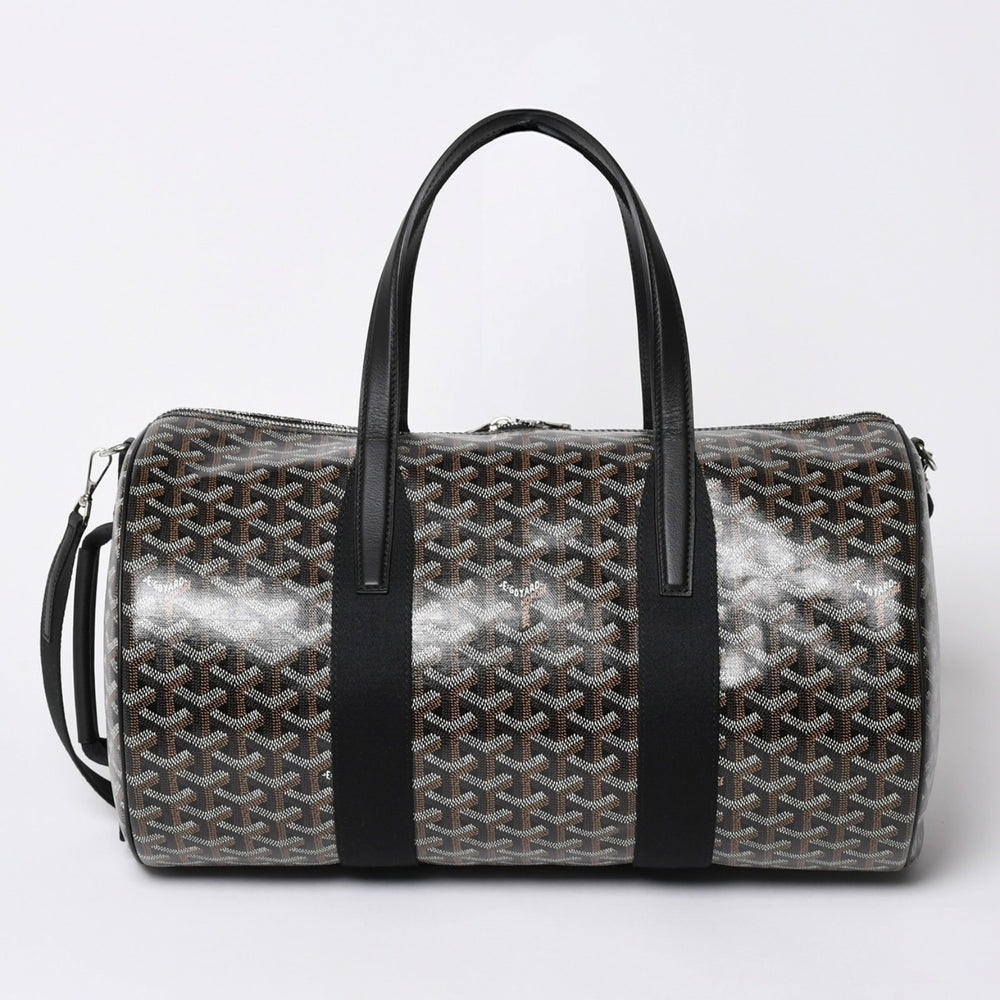 新品未使用 GOYARD ゴヤール バレル40 スポーツバッグ ボストンバッグ BARREL040TY01CL01P PVC レザー ブラック 中古 4a002432