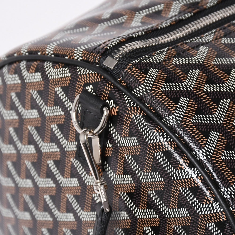 新品未使用 GOYARD ゴヤール バレル40 スポーツバッグ ボストンバッグ BARREL040TY01CL01P PVC レザー ブラック 中古 4a002432