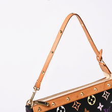 Load image into Gallery viewer, 極美品 LOUIS VUITTON ルイヴィトン ポシェットアクセソワール アクセサリーポーチ M92648 モノグラム マルチカラー ブラック 中古 4a000826