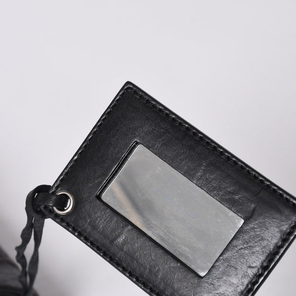 BALENCIAGA バレンシアガ ジャイアント エンベロープ クラッチバック 173082 レザー ブラック シルバー金具 美品 中古 4a000522