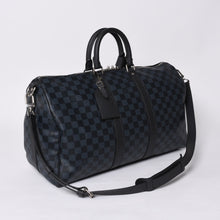画像をギャラリービューアに読み込む, 新品同様 LOUIS VUITTON ルイヴィトン キーポル バンドリエール 45 ボストンバッグ 2WAY ダミエコバルト N41349 中古 4a000668