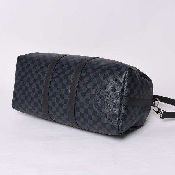 Like new LOUIS VUITTON Keepall Bandouliere 45 Boston bag 2WAY Damier Ecobalt N41349 Used 4a000668