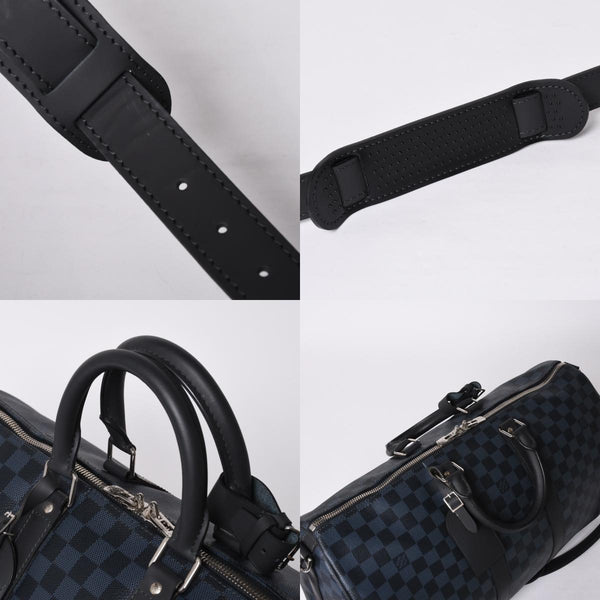 Like new LOUIS VUITTON Keepall Bandouliere 45 Boston bag 2WAY Damier Ecobalt N41349 Used 4a000668