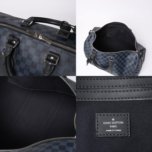 Like new LOUIS VUITTON Keepall Bandouliere 45 Boston bag 2WAY Damier Ecobalt N41349 Used 4a000668