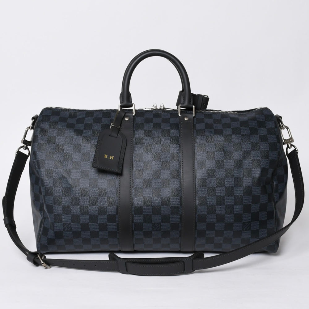 新品同様 LOUIS VUITTON ルイヴィトン キーポル バンドリエール 45 ボストンバッグ 2WAY ダミエコバルト N41349 中古 4a000668