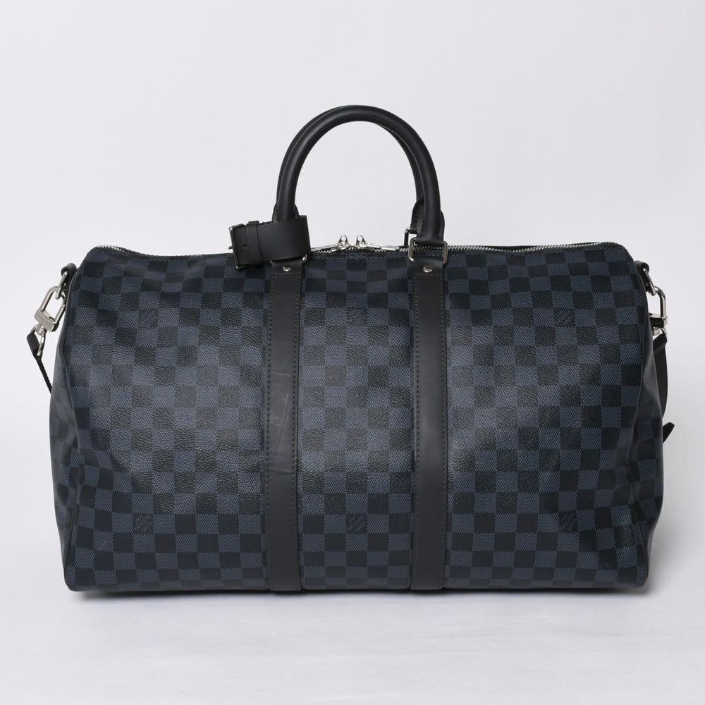 新品同様 LOUIS VUITTON ルイヴィトン キーポル バンドリエール 45 ボストンバッグ 2WAY ダミエコバルト N41349 中古 4a000668