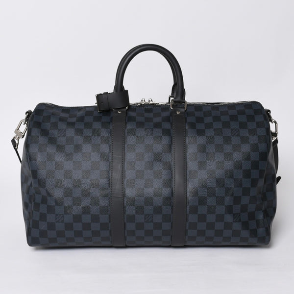 Like new LOUIS VUITTON Keepall Bandouliere 45 Boston bag 2WAY Damier Ecobalt N41349 Used 4a000668
