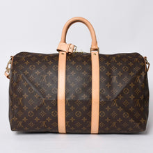 画像をギャラリービューアに読み込む, 新品同様 LOUIS VUITTON ルイヴィトン キーポル バンドリエール45 ボストンバッグ M41418 モノグラム ブラウン ゴールド金具 中古 4a000667