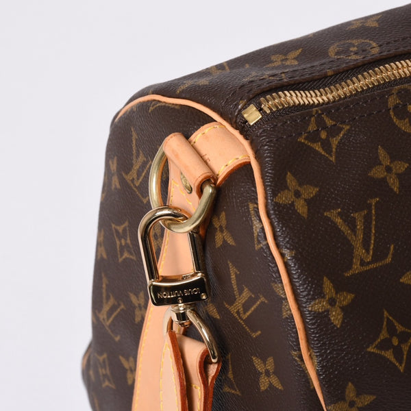 新品同様 LOUIS VUITTON ルイヴィトン キーポル バンドリエール45 ボストンバッグ M41418 モノグラム ブラウン ゴールド金具 中古 4a000667