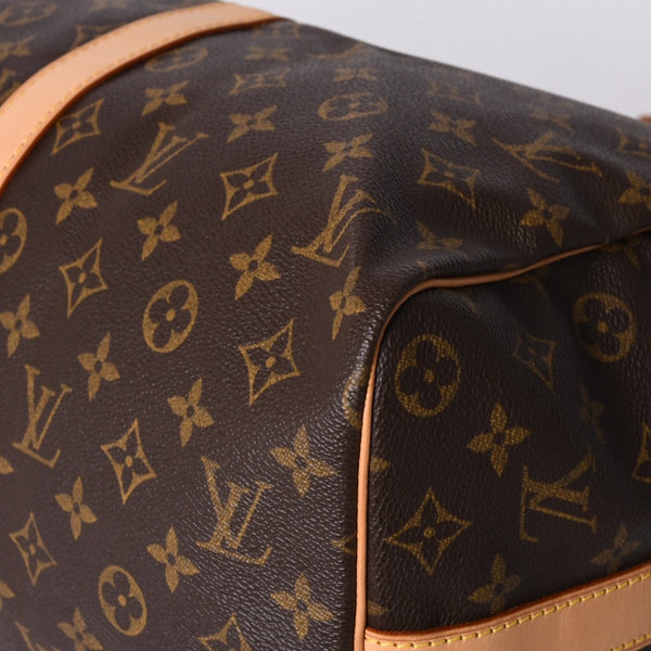 新品同様 LOUIS VUITTON ルイヴィトン キーポル バンドリエール45 ボストンバッグ M41418 モノグラム ブラウン ゴールド金具 中古 4a000667
