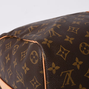 新品同様 LOUIS VUITTON ルイヴィトン キーポル バンドリエール45 ボストンバッグ M41418 モノグラム ブラウン ゴールド金具 中古 4a000667