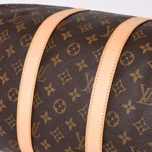 新品同様 LOUIS VUITTON ルイヴィトン キーポル バンドリエール45 ボストンバッグ M41418 モノグラム ブラウン ゴールド金具 中古 4a000667