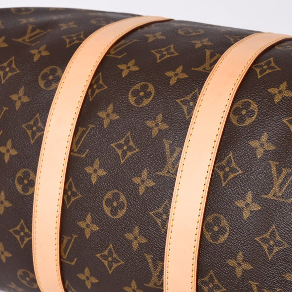 新品同様 LOUIS VUITTON ルイヴィトン キーポル バンドリエール45 ボストンバッグ M41418 モノグラム ブラウン ゴールド金具 中古 4a000667