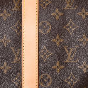 新品同様 LOUIS VUITTON ルイヴィトン キーポル バンドリエール45 ボストンバッグ M41418 モノグラム ブラウン ゴールド金具 中古 4a000667