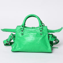 画像をギャラリービューアに読み込む, 極美品 BALENCIAGA バレンシアガ NEO CAGOLE ネオカゴール XS 2WAY ハンドバッグ 700940 レザー グリーン 中古 4a000853