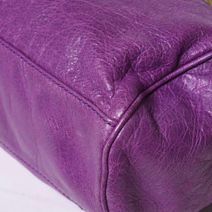Very Good Condition BALENCIAGA Classic Mini Twiggy 2WAY Handbag Shoulder Bag Purple 331684 Used 4a000380