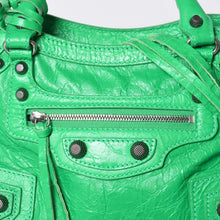 画像をギャラリービューアに読み込む, 極美品 BALENCIAGA バレンシアガ NEO CAGOLE ネオカゴール XS 2WAY ハンドバッグ 700940 レザー グリーン 中古 4a000853