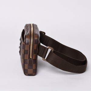 LOUIS VUITTON Damier Bum Bag Brooklyn N41101 CA2190 Brown Good Condition Used 4a000936
