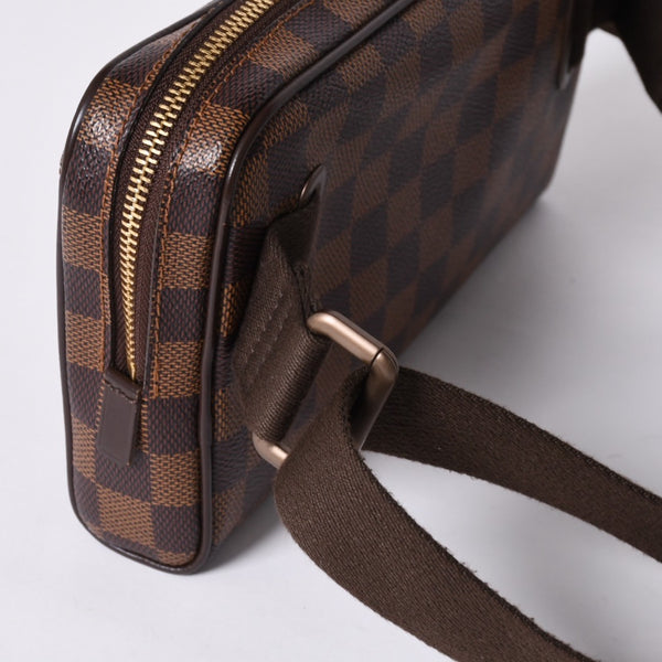 LOUIS VUITTON Damier Bum Bag Brooklyn N41101 CA2190 Brown Good Condition Used 4a000936