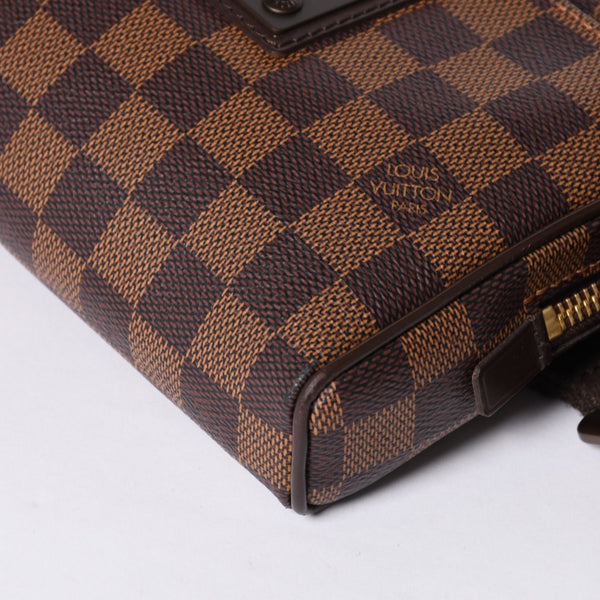 LOUIS VUITTON Damier Bum Bag Brooklyn N41101 CA2190 Brown Good Condition Used 4a000936
