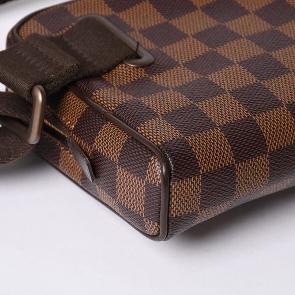LOUIS VUITTON Damier Bum Bag Brooklyn N41101 CA2190 Brown Good Condition Used 4a000936