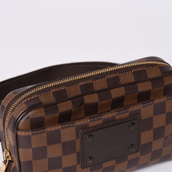 LOUIS VUITTON Damier Bum Bag Brooklyn N41101 CA2190 Brown Good Condition Used 4a000936
