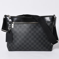 LOUIS VUITTON Mick PM N40003 CA2157 Damier Graphite Canvas Black Good Condition Used 4a000242