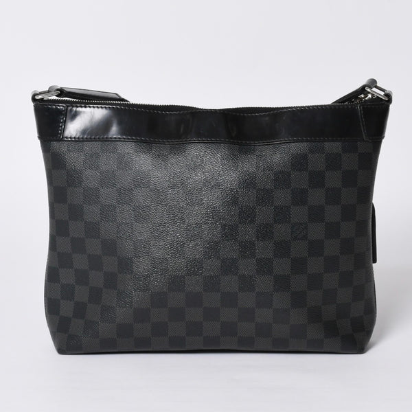 LOUIS VUITTON Mick PM N40003 CA2157 Damier Graphite Canvas Black Good Condition Used 4a000242