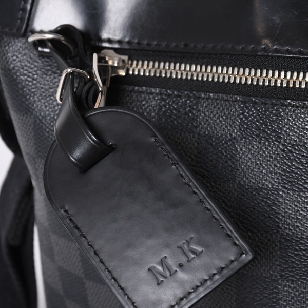LOUIS VUITTON Mick PM N40003 CA2157 Damier Graphite Canvas Black Good Condition Used 4a000242
