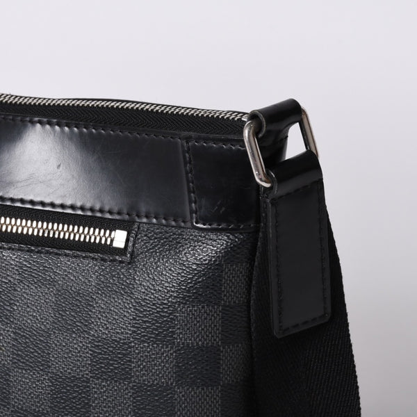 LOUIS VUITTON Mick PM N40003 CA2157 Damier Graphite Canvas Black Good Condition Used 4a000242