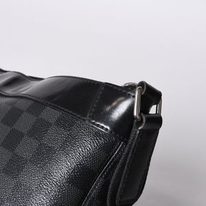 LOUIS VUITTON Mick PM N40003 CA2157 Damier Graphite Canvas Black Good Condition Used 4a000242