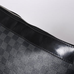 LOUIS VUITTON Mick PM N40003 CA2157 Damier Graphite Canvas Black Good Condition Used 4a000242