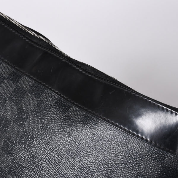 LOUIS VUITTON Mick PM N40003 CA2157 Damier Graphite Canvas Black Good Condition Used 4a000242