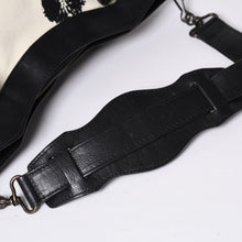 画像をギャラリービューアに読み込む, BALENCIAGA バレンシアガ CITY BAG シティバッグ Shoulder Bag ショルダーバッグ キャンバスレザー ブラック ホワイト 103208・9382 美品 中古 4a000878