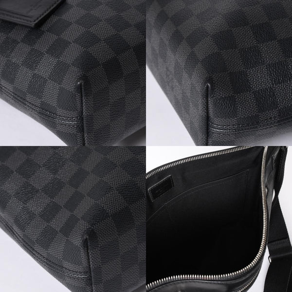LOUIS VUITTON Mick PM N40003 CA2157 Damier Graphite Canvas Black Good Condition Used 4a000242