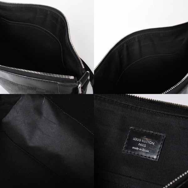 LOUIS VUITTON Mick PM N40003 CA2157 Damier Graphite Canvas Black Good Condition Used 4a000242
